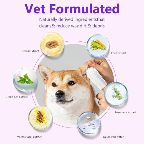 Pet Dental Finger Wipes for Cats, Dog Dental Wipes for Dog Tooth Pet Dental Finger Wipes for Dogs & Cats, Dog Teeth Cleaning Wipes for Reduces Plaque & Freshens Breath, 50 Counts in Saudi Arabia