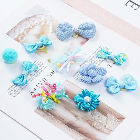 choyaxo 20pcs Pink Dog Bows Dog Bow with Rubber Bands Puppy Hair Bows Mix Style Flower Bow for Dog Cat in Saudi Arabia
