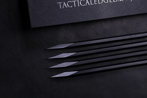 TACTICALEDGED.DOJO Wanderer Bo-Shuriken - Elegant Engraved Throwing Spikes, 4 Pieces, Stainless Steel, 125g in Saudi Arabia