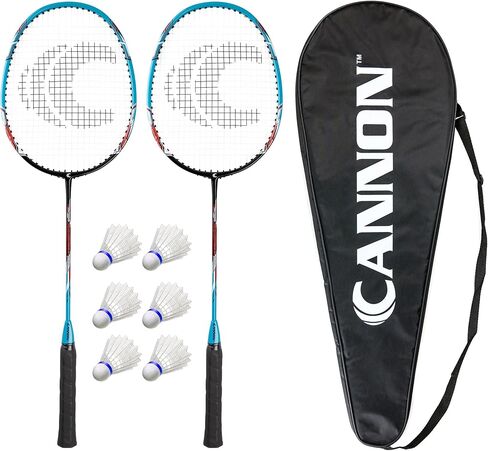 Cannon Sports Badminton Racket Set for Adults and Kids Includes 2 Racquets, 6 Shuttlecocks, Carry Bag Perfect for Backyard, Beach, Park Play in Saudi Arabia