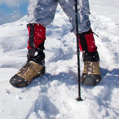 Aliglow Ice Snow Grips Over Shoe/Boot Traction Cleat Spikes Anti Slip Footwear in Saudi Arabia