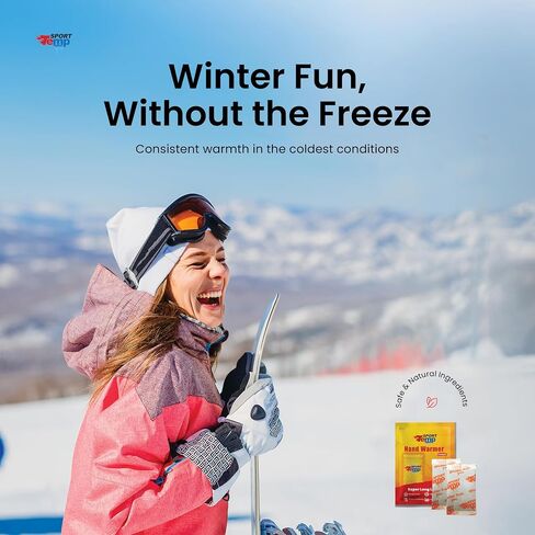 Hand Warmers - Up to 11 Hours of Heat, Super Long Lasting - Easy, All Natural - Air Activated, for Body, Hands & Toes - Odorless Hot Hand Warmer - Sport Temp in Kuwait