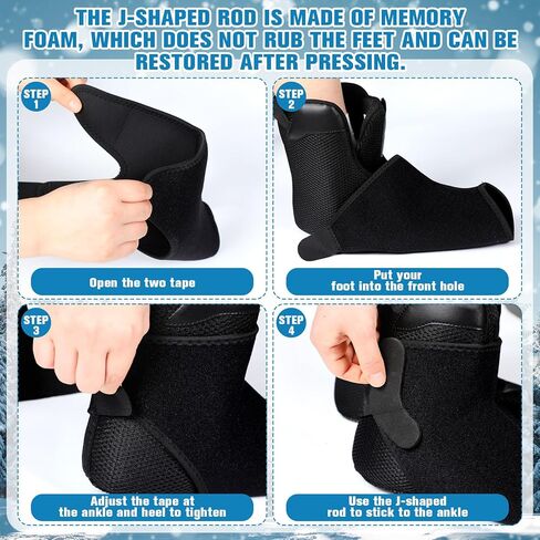 2 Pcs Ski & Snowboard Boot Fitting Liner Sleeve with 30 Pack J Bars Fitting Pads, 3 Sizes Self-Adhesive Foam Padding, Reduce Heel Lift and Ankle Blisters for Skiing Snowboarding in Kuwait