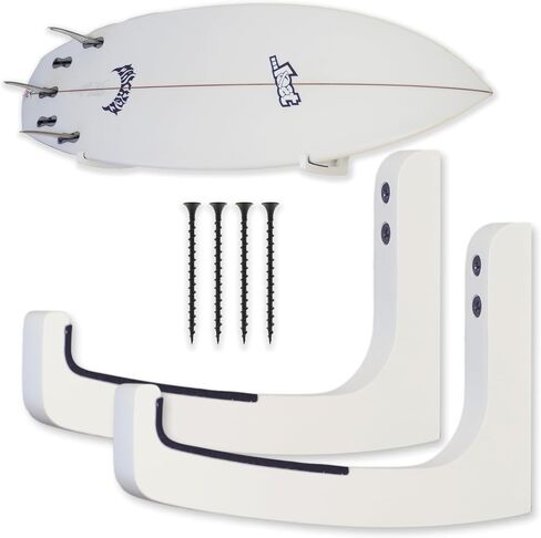 Surfboard Rack Wall Mounted | fits Shortboards, Fishes, and Midlength Surfboards | Bamboo Construction | Hardware Included (Bamboo - Oil Finish) in Saudi Arabia