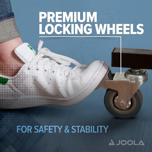 طاولة بينج بونج داخلية MDF احترافية من جولا مع شبكة تنس طاولة بمشبك سريع ومجموعة عمود - تجميع سهل لمدة 10 دقائق - جودة البطولة - قابلة للطي مع وضع تشغيل لاعب واحد in Kuwait