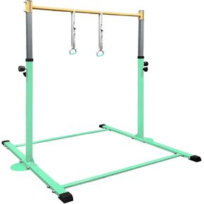 GLANT Gymnastic Kip Bar,Horizontal Bar for Kids Girls Junior,3' to 5' Adjustable Height,Home Gym Equipment,Ideal for Indoor and Home Training,1-4 Levels,300lbs Weight Capacity