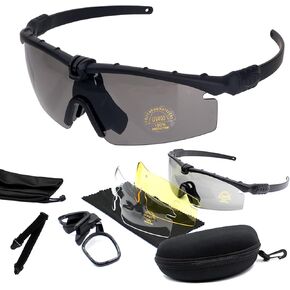 Sports Goggles Anti Fog Glasses Sunglasses with 3 Interchangeable Lens