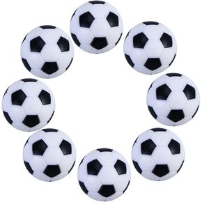 Okany Table Soccer Foosballs Game Replacements 32mm/1.26 in Mini Football Balls Black and White