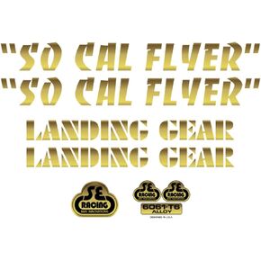 SE Bikes So Cal Flyer Decal Set Null Gold