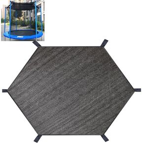 Trampoline Shade Cover,Outdoor Trampoline Cover 8ft 10ft 12ft 14ft 16ft Sun Protection Trampoline Sun Shade Cover,Easy to Install,for Backyard Playground(8FT 6 Poles)
