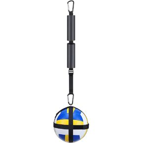 TOBWOLF Volleyball Spike Trainer, Solo Serve Trainer Volleyball Attack Trainer, Volleyball Training Aids Volleyball Spike Training System Improves Serving, Jumping, Arm Swing Mechanics & Spiking Power