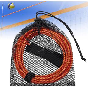Volleyball Net Extender Elastic Volleyball Net Accessory with Storage Bag Volleyball Training Tool Raises Net Height for Serving, Blocking, Hitting Drills