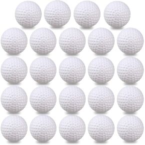 KOFULL Plastic Golf Balls Practice, 24/100 Pack Hollow Plastic Golf Balls Indoor Outdoor Training, Golf Party Decorations