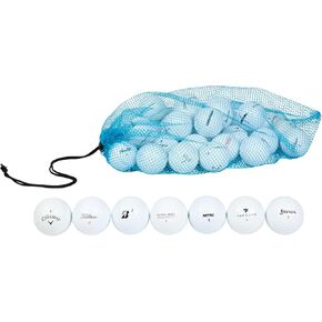 Clean Green Golf Balls 48 Recycled and Used Golf Balls for Titleist, Callaway, Taylormade, and Lower Brands Like Pinnacle, Top-Flite, Kirkland