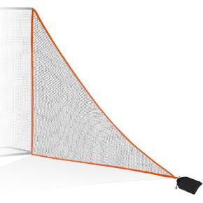 1/2PCS Golf Shank Net Attachment for Golf Hitting Nets with Sandbag, 7 * 7FT/7 * 10FT Golf Barrier Side Net,Golf Practice Hitting Net Barrier Net for Golf, Baseball, Hockey, Soccer (Black/Red