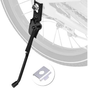 SEISSO Bike Kickstand for Kids Bike 16 inch Wheel, Universal Rear Side Bicycle Kick Stand for 16" Wheel, Premium Steel with Pad, Replacement Child Kickstand