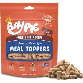 Freeze Dried Raw Dog Food for Puppy, Protein Rich Chicken Recipe, Grain Free Complete Balanced Puppy Foods, Also Use as Puppy Topper or Puppy Training Treat-14oz
