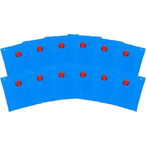 Poolzilla Heavy Duty Wall Bag for Swimming Pool Winter Covers, Thick 16 Gauge Vinyl Wall Bags 1'x1' - 12 Pack