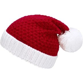 Century Star Christmas Hat Santa Hat Unisex Velvet Holiday Hat Xmas Unisex Classic Santa Hat for New Year Party