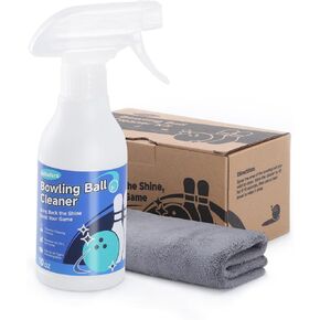 Adhafera Bowling Ball Cleaner, 10oz Bowling Ball Cleaner Kit with 3 Spray Modes & Towel – Ideal Bowling Accessories Gift for Men and Women