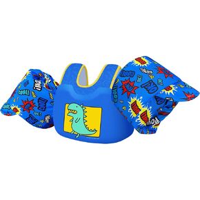 Coast Guard Approved Life Jacket Kids Toddler Swim Vest 33-55 LBS,Toddler Floaties for 30-50 Pounds, Arm Floaties Water Wings for Children 1,2,3,4,5,6,7 Years Old