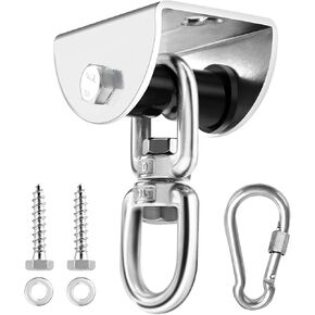 Eapele Heavy Bag Hanger, Punching Bag Mount for Ceiling 360° Swivel Wood Beam Holder for Boxing Bag, Heavy Bag, Gym Punching Bag, Speed Bag, Aerial Yoga Swing, Gymnastic Rings, Sandbag, Hammock