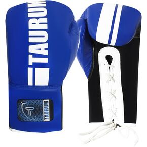 Professional Boxing Competition Gloves | Original Leather Lace-Up Gloves for Pro Fighters, Premium Quality, Durable & Comfortable