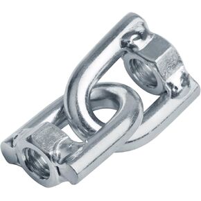 8 Pcs 1/2"-13 Swivel Hanger Double Female to Female for 1-5/8" Strut Channel, Galvanized Steel