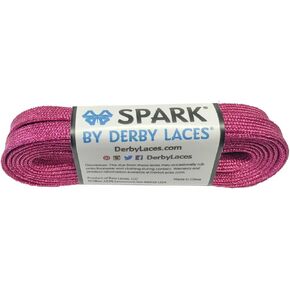 Derby Laces Pink 72 Inch Spark Skate Lace for Roller Derby, Hockey and Ice Skates, and Boots