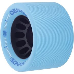 Riedell Demon EDM Wheels - Roller Skate Wheels - 4 Pack of 43mm x 62mm Wheels | Blue 95A