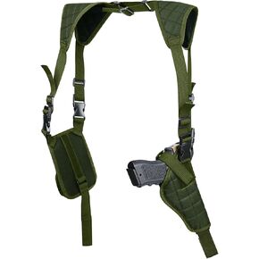 Twod Concealed Carry Shoulder Holster Nylon Cross Harness Vertical Shoulder Holster Adjustable for Most Handguns or Pistol
