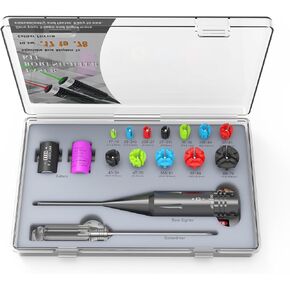 Byattoo Universal Laser Bore Sight Kit for Multiple Caliber from .17 to 12GA Rifles and Pistols with Both CR2 and LR44/AG13 Batteries