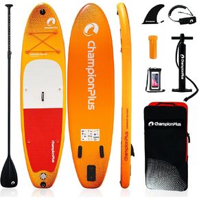 Inflatable Stand Up Paddle Board, 10'6" Standup Paddleboard SUP Accessories, Non-Slip Deck Leash, Sports Camera Mount Slot, Outdoor Options for Youth & Adult