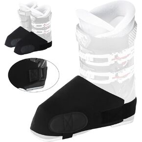 Ski Boot Covers,Boot Warmers,Heater Cover,Insulated Boot Covers,Boot Covers for Snowy Days,Boots Protection for Skiers,Winter Sport Accessory (1 Pair,Black)