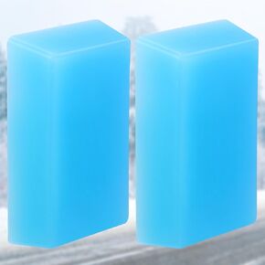 2 Pcs Ski and Snowboard Wax Blocks Blue Ski Wax Blend Snowboard Wax for Protecting Ski Baseplate Daily Maintenance and Higher Skiing Speed