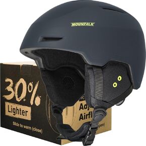 MOUNTALK Ultra-Lightweight Ski/Snowboard Helmet for Men,Women & Kids - Adjustable Fit,Meets ASTM Safety Standards - Perfect for Youth,Adults,Children, Snowboarding Gear & Accessories
