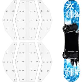 وسادة Mellbree Snowboard Stomp، قبضة مضادة للانزلاق ثلاثية الأبعاد من مادة TPU عالية الجودة للتحكم النهائي، تصميم شفاف لاصق مقاوم للبرد، يحافظ على وضوح رسومات اللوحة، وقوة جر معززة للتزلج على الجليد بثقة