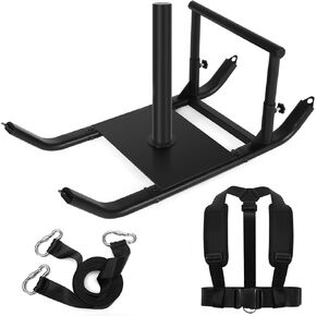 GADFISH Weight Sled, Power Workout Sled, Fitness Strength Pull & Push Training Sled, Speed Improvement Sled Equipment, Easy Obstacle Clearance, 286 LBS Capacity, Suitable for 1" & 2" Weight Plate