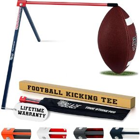 تي شيرت True Strike Pro Football Kicking - تي شيرت كرة قدم مثالي متوافق مع جميع أحجام الكرة، متتبع ركل الأهداف الإضافي، حامل كرة القدم للهدف الميداني