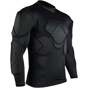 Men's Padded Football Protective Gear Set Training Suit for Soccer Basketball Paintball Rib Protector