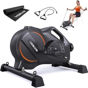 YOSUDA Under Desk Bike Pedal Exerciser - Magnetic Mini Exercise Bike for Arm/Leg Exercise, Desk Pedal Bike for Home/Office Workout