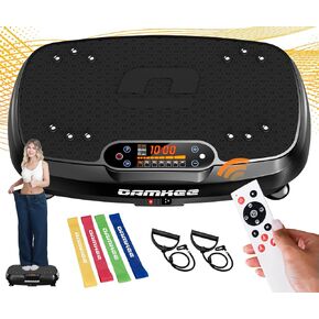 Vibration Plate Exercise Machine DamKee Vibration Plate for Lymphatic Drainage Vibration Plates for Weight Loss Workout Equipment Home Gym Full Body Vibrating Plate