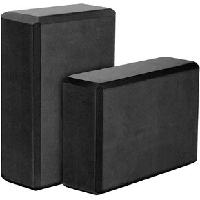 MoKo Thin Yoga Blocks 2 Pack, 9" x 6" x 3" High Density EVA Foam Yoga Block Exercise Bricks, Eco Friendly & Lightweight, Increase Flexibility & Balance, Great for Stretching & Holding Poses in Kuwait