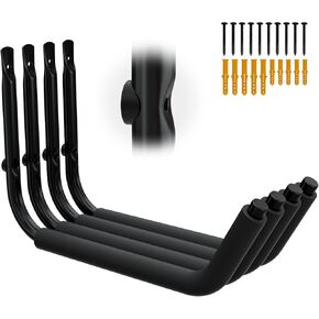 Kayak Storage Racks, Garage Hangers, Wall Hooks for Canoe, Ladder, Bicycle, Folding Chairs, Surfboard, Snowboard, Hose and Tools, Indoor, Outdoor