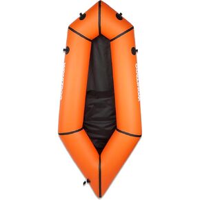 Packraft TPU Inflatable Travel Kayak with Soft Seat Lightweight Packrafts for Flat Water Rafting/Bicycle Drifting/Litewater Dinghy, 1 Person