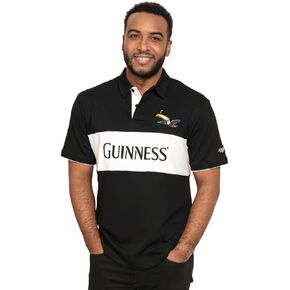 Guinness BCI Cotton Unisex Rugby Jersey | Official Short Sleeve Merchandise Casual Sportswear for Men & Women