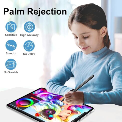 Stylus Pen for iPad Apple: Fast Charge for iPad Pencil Apple Pen with Palm Rejection Tilt Sensitivity - Pen for iPad 10/9/8/7/6, iPad Pro 12.9"/11"/13" M4, iPad Mini 6/5, iPad Air 5/4/3/11"-13" M2 in Kuwait