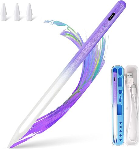 Stylus Pen for iPad Apple: Fast Charge for iPad Pencil Apple Pen with Palm Rejection Tilt Sensitivity - Pen for iPad 10/9/8/7/6, iPad Pro 12.9"/11"/13" M4, iPad Mini 6/5, iPad Air 5/4/3/11"-13" M2 in Kuwait