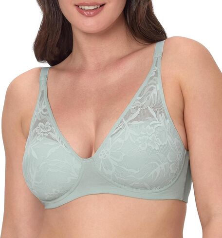 Bali Women's Breathe Modal T-Shirt Bra, Breathable Wireless Bra, Full-Coverage Convertible Bra in Kuwait