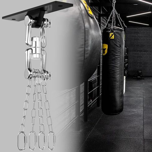 Heavy Bag Hanger,Punching Bag Mount Hanger Bracket,Ceiling Mount Hook 360°Rotation Wood Beam Holder Body Weight Strength Training Systems,Suitable for Swings and sandbags(900 LB Capacity) in Saudi Arabia
